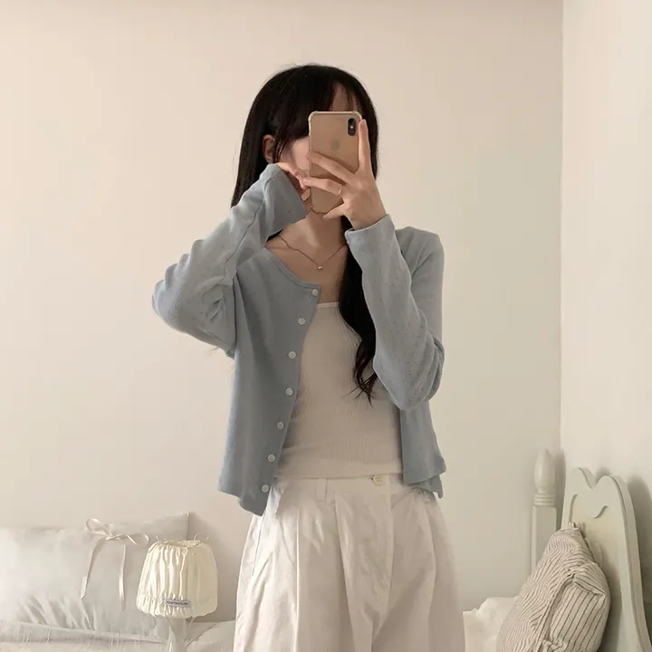 로로 펀칭 가디건 (8color) 상세 이미지 78
