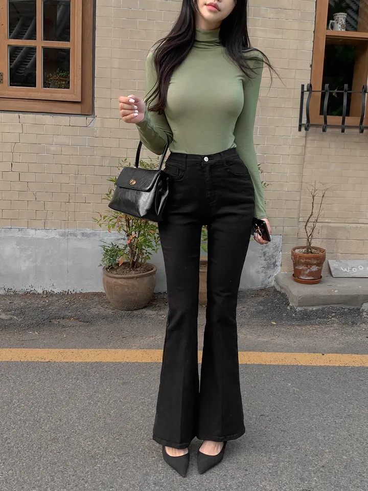 단독) 볼링레직기밴딩부츠컷 pants 💗2ver.숏/롱 (xs사이즈,숏기장 추가!) 상세 이미지 9