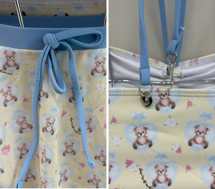 [당일출고/M-XL]홀터넥 커버업 치마 하이웨스트 비키니 베어 휴양지 수영복 상세 이미지 17