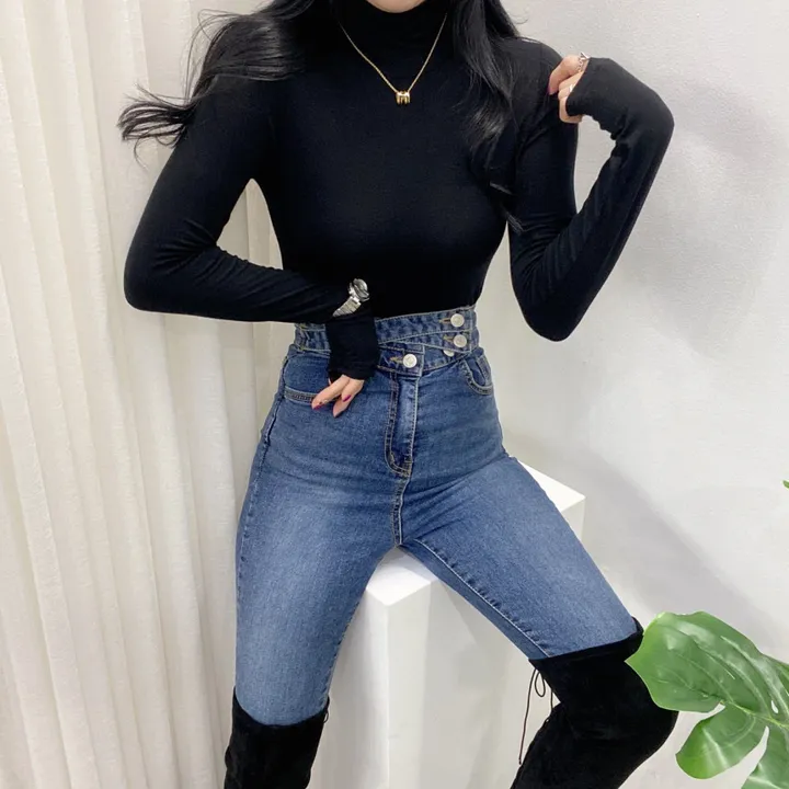 🚀당일발송🚀[6천장돌파/기모선택/묶음할인] 봄 가을 겨울 메이 부들 여리 폴라 티셔츠 이너티 상세 이미지 42