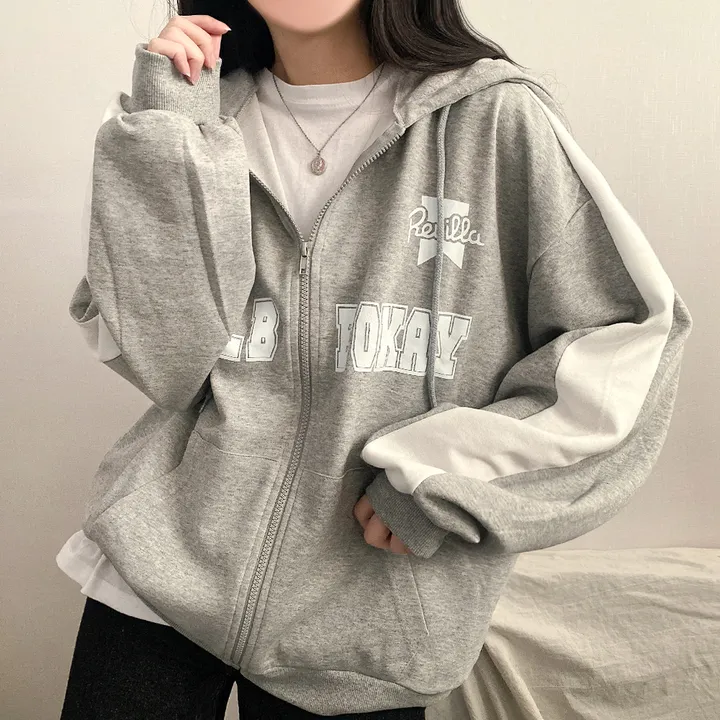 봄new*[데일리/스트릿] 윌비 져지 오버핏 후드집업 3color 상세 이미지 4