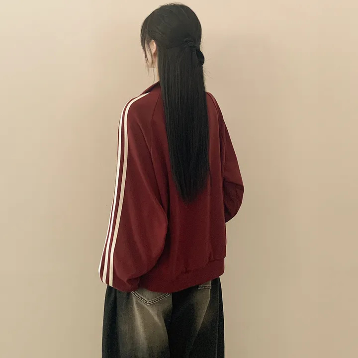 [간절기필수!] 오버핏 투웨이 힙블록코어 하이넥 배색 라인 나그랑 트랙 집업 스포티스파이스 축구유니폼 상세 이미지 6