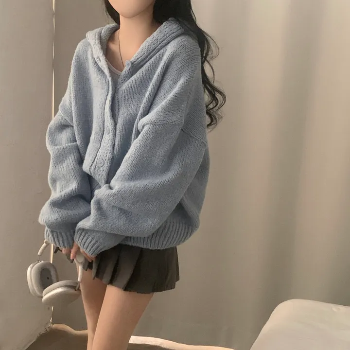 [후기보장*.*/루즈핏🤍] 보호본능, 아방핏 도톰 니트 후드가디건 - 5color 상세 이미지 39