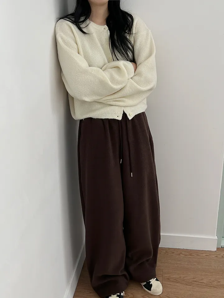 MD픽💜 엘가 라운드 세미크롭 니트 가디건(9color) 상세 이미지 45