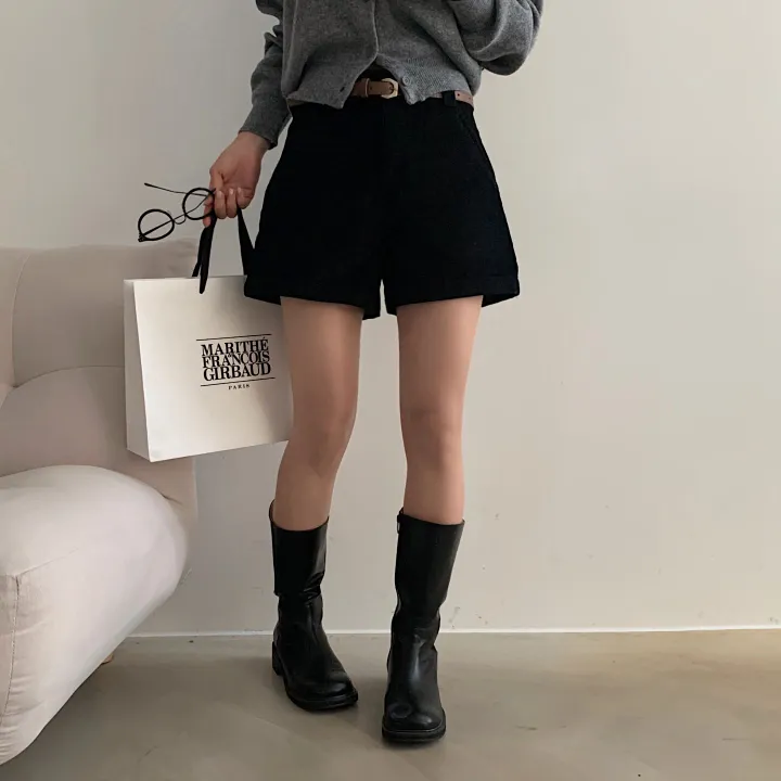 [벨트SET/말라핏!] 스윗 골덴 코듀로이 반바지 숏팬츠 - 3color 상세 이미지 19