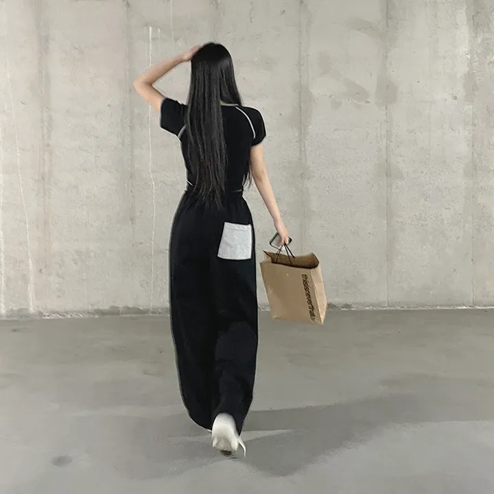 *7color*[롱다리핏/핏보장] 싸인 사이드 핀턱 배색 와이드팬츠 트레이닝 봄팬츠 백포켓 힙 트렌디 꾸안꾸 상세 이미지 44