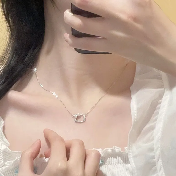 💗공주님목걸이💗1+1할인 키치하이틴 키티얼굴 진주목걸이 키티목걸이 헬로키티목걸이 여친선물 친구선물 생일선물 우정목걸이 여신목걸이 상세 이미지 5