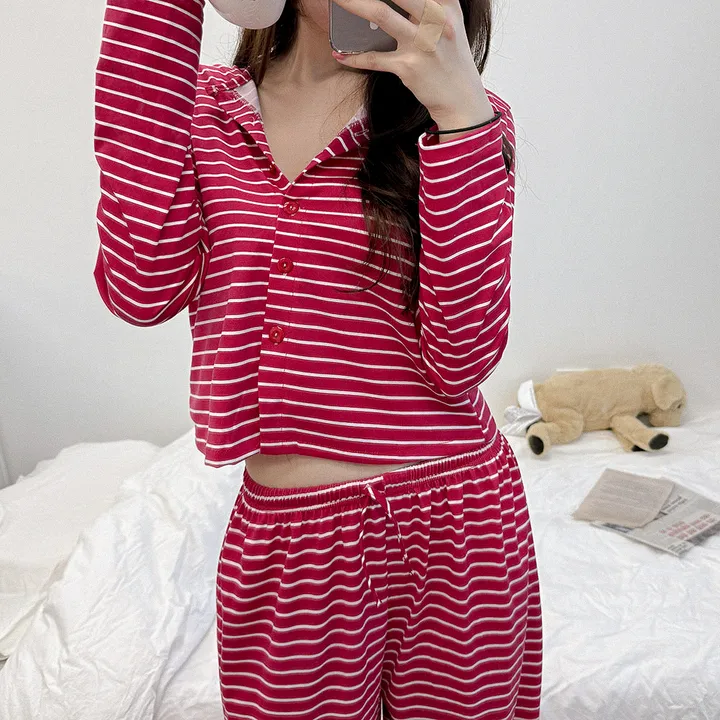 HOUSE RED PAJAMA SET 1 color #930 상세 이미지 10