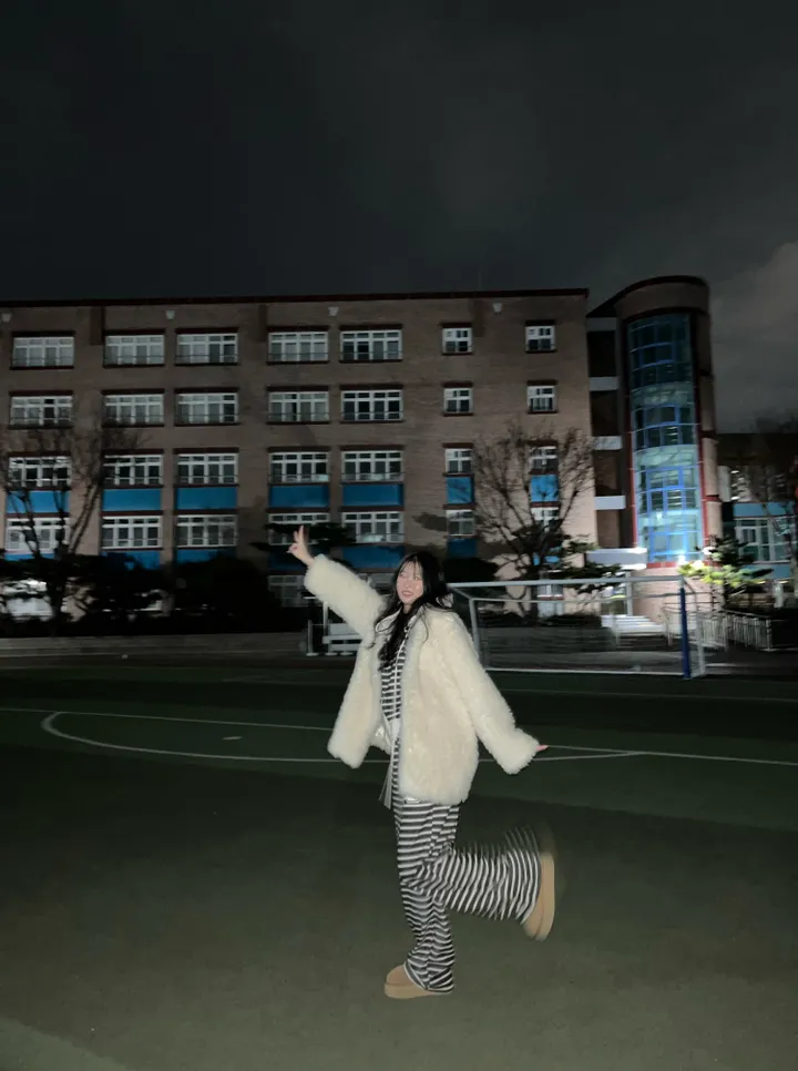 넘버 기모 스트라이프 일자핏 트레이닝 팬츠 상세 이미지 10