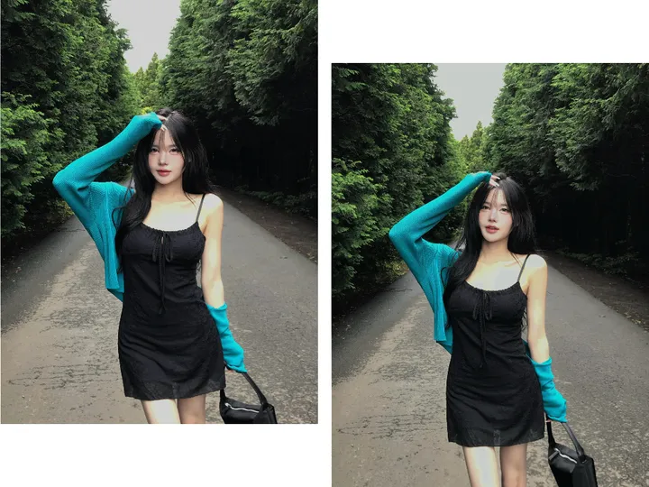 드레스 모델 착용 이미지-S1L68
