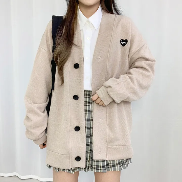 🌸봄신상/오버핏🌸 베스트 가디건 모음전 ✔ 오버핏가디건 니트가디건 학생가디건 교복가디건 스쿨룩가디건 캐릭터 빅사이즈 아우터  봄 봄옷 봄가디건 크롭가디건 롱가디건 봄아우터 상세 이미지 24