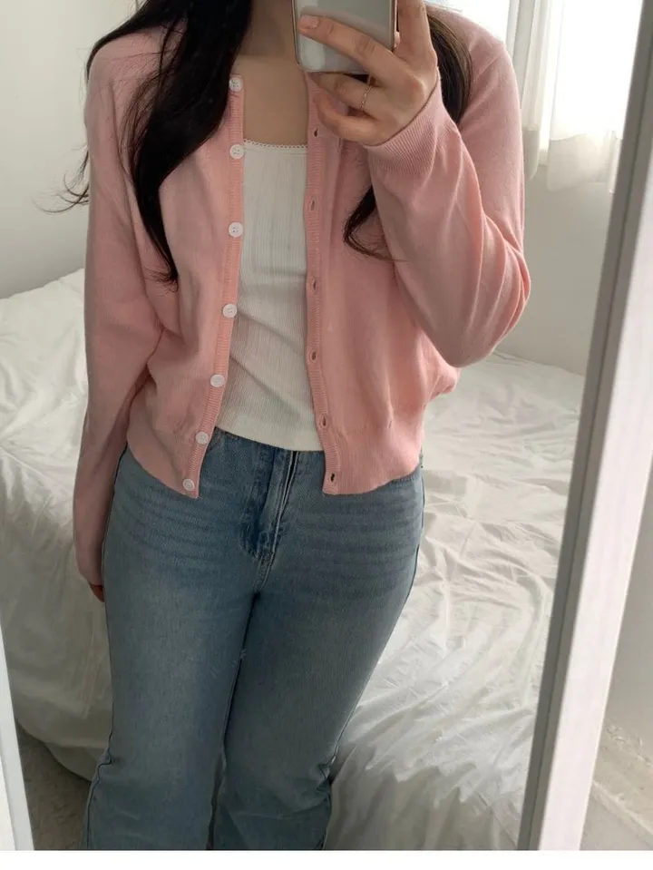 [주문폭주!][봄신상/데일리템/최저가] 아렌 베이직 라운드 가디건 (10color) 상세 이미지 51