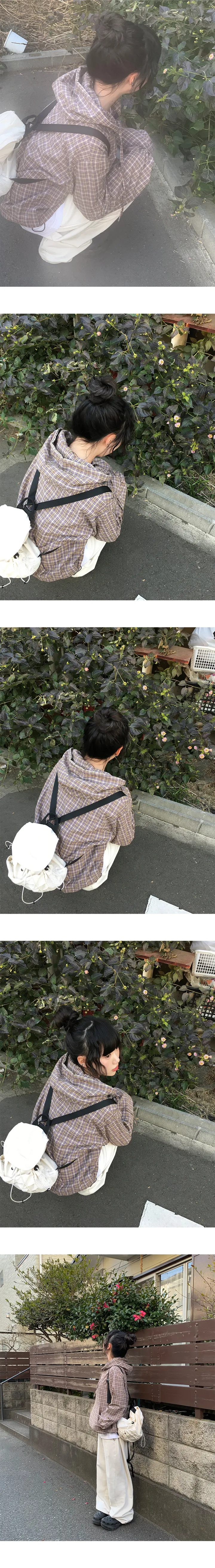 [Spring/단독진행🤍] 무크 아노락 체크 빈티지 후드 남방 (4color) 상세 이미지 16