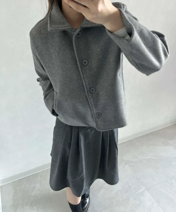 [💥주문폭주💥] 카라 숏코트 자켓 (4color) 도쿄룩 일본여행룩 간절기자켓 하객룩 숏코트 상세 이미지 13