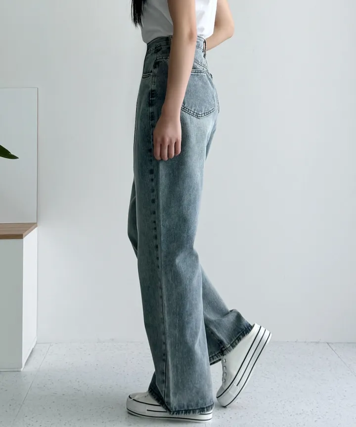[3단기장/~2XL/6color/핫아이템]노수선와이드기획데님팬츠 상세 이미지 25