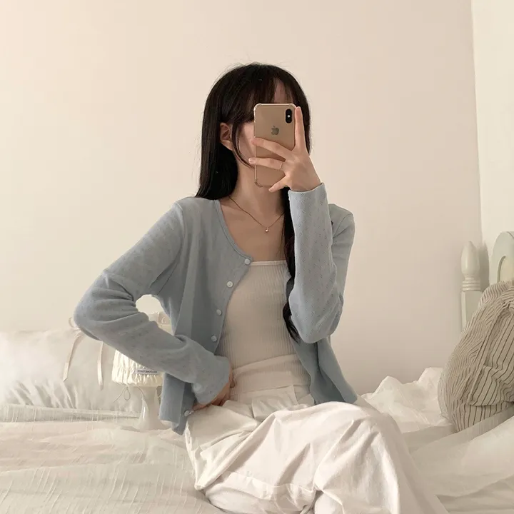 로로 펀칭 가디건 (8color) 상세 이미지 72