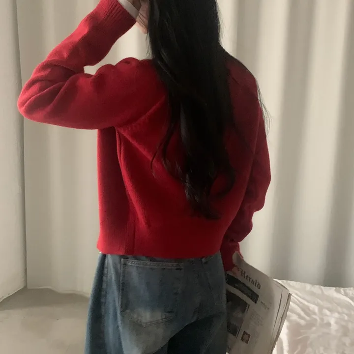 [후기보장🤍/Wool] 에버닌 펜던트 니트 가디건 - 7color 상세 이미지 21