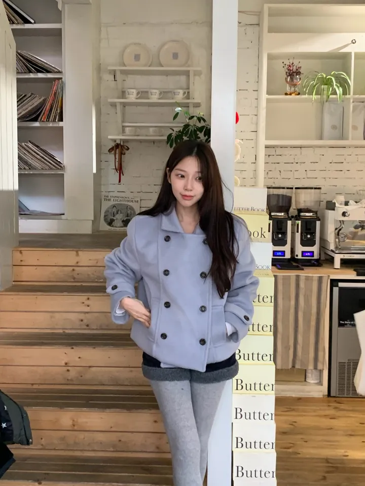 [문의폭주🚛/누빔안감/울함유] 베일리 더블 숏 코트 상세 이미지 19