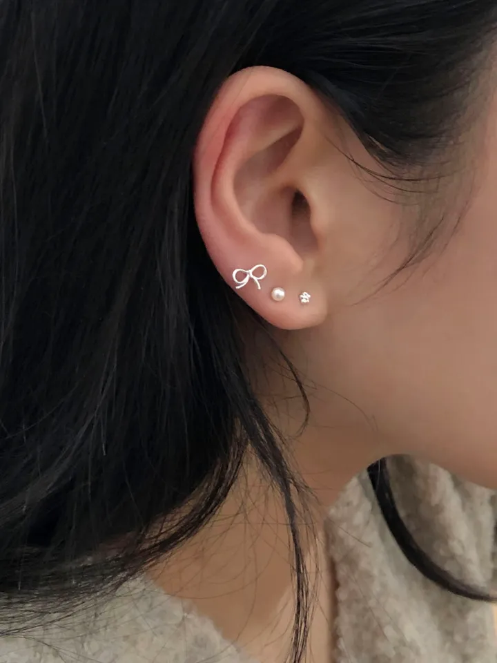 *기획 set* [925 silver] 리비팝 리본 피어싱 4 set (2 type) 상세 이미지 7