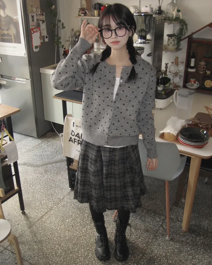 [모델소장/봄신상🖤] about dot knit cd 상세 이미지 9