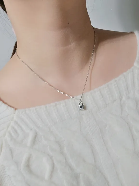 심플한데예쁜 미니 스파클링 락 체인 써지컬 네크리스 목걸이 상세 이미지 31