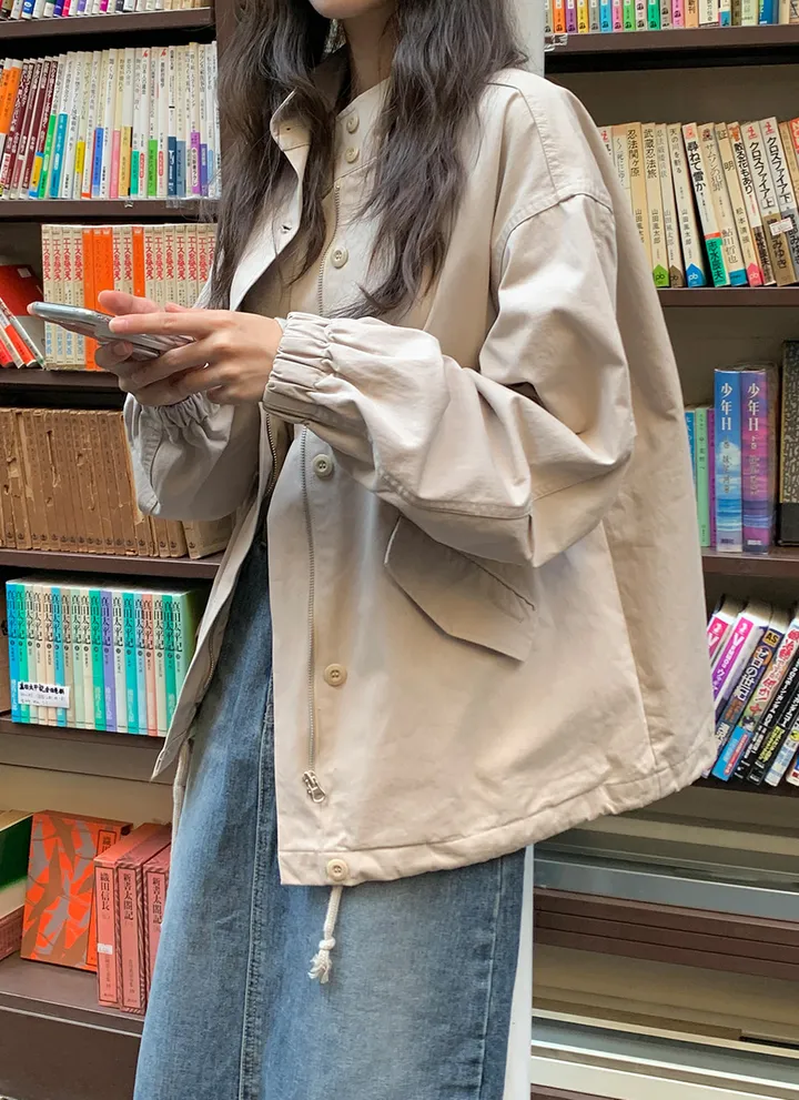 원가이하 세일 반품 교환 불가 야상 박시 루즈핏 봄 자켓 3컬러 가을 봄 옷 여행 점퍼 빅사이즈 남여공용 점퍼 상세 이미지 30
