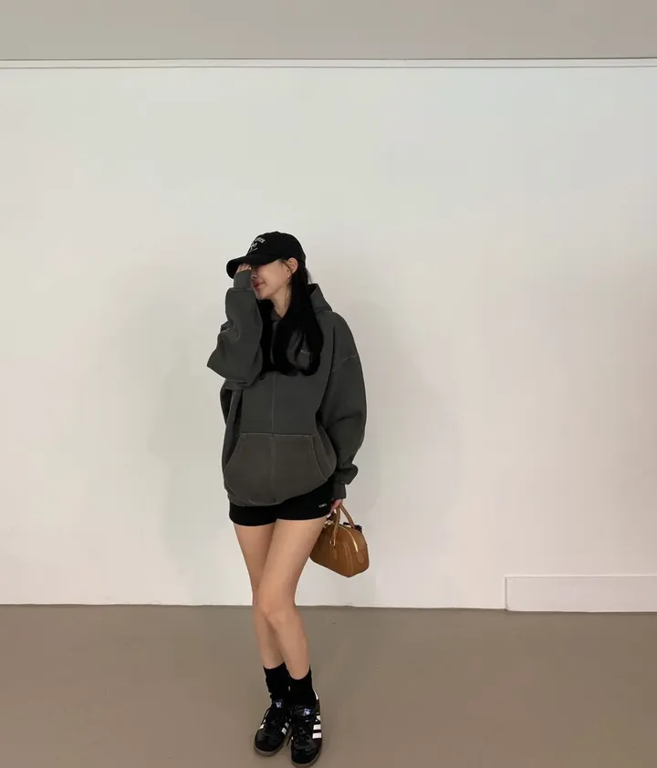 컬러추가[무조건소장/리니픽/3부레깅스/레깅스팬츠/캐주얼/가을신상/주말룩/데이트룩] 골지 마이크로 쇼츠 상세 이미지 26