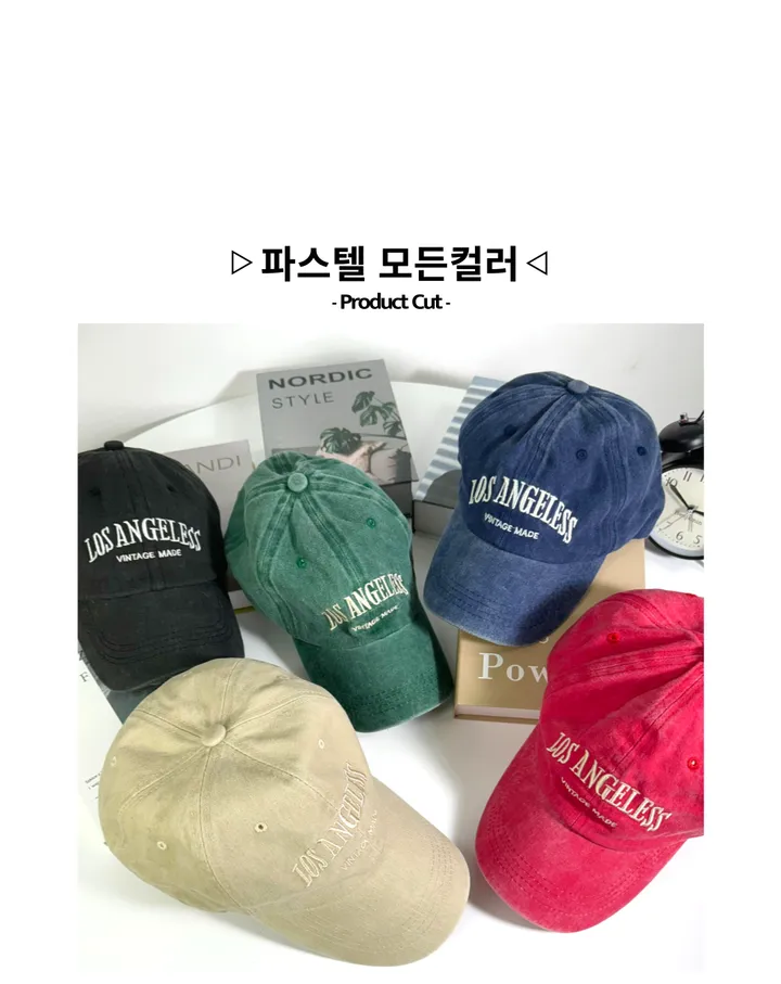 [🧢+팔찌+안경+캡가드증정❤/묶음할인✨] 캐피튜드 빈티지 워싱 로스앤젤레스 볼캡 - 연예인핏 남녀공용 소두핏 대두커버 봄 여름 가을 겨울 사계절 데일리 연예인 얼굴소멸 모자 상세 이미지 49