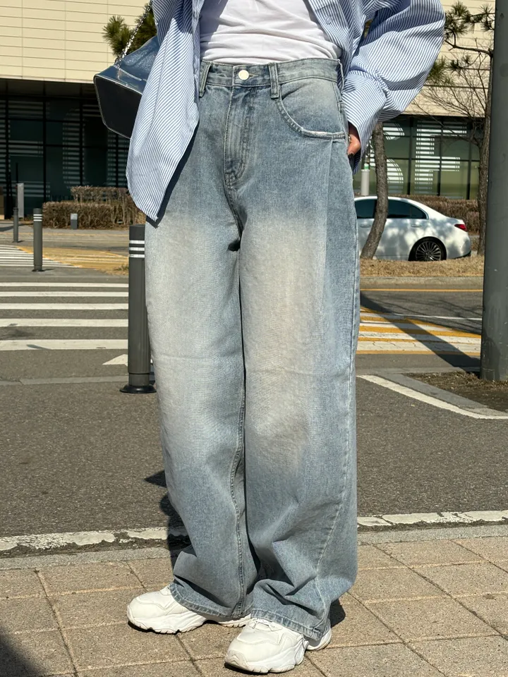 데일리 마린 핀턱 벌룬 와이드팬츠 상세 이미지 23