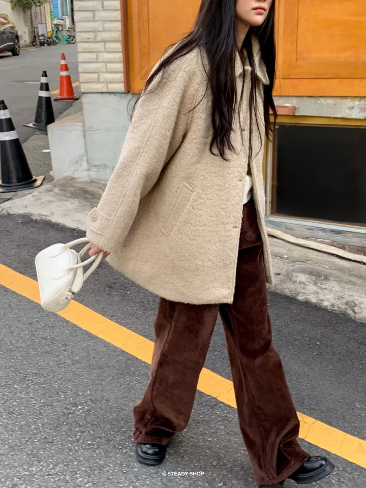 [울코트/울40%/누빔] 코지 부클코트 하프코트 코트 (3colors) 상세 이미지 58