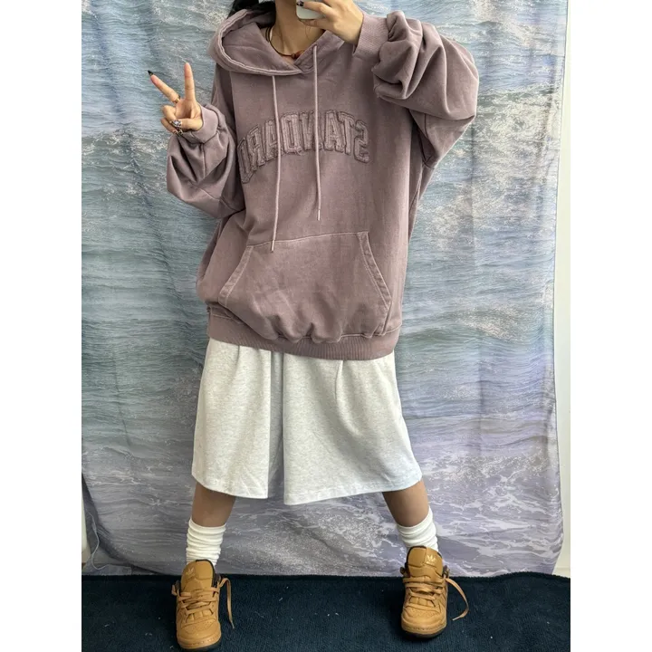 [UNISEX/기획특가/2size!]원턱 라인 루즈 와이드 버뮤다 트레이닝 하프 팬츠(5color) 상세 이미지 33