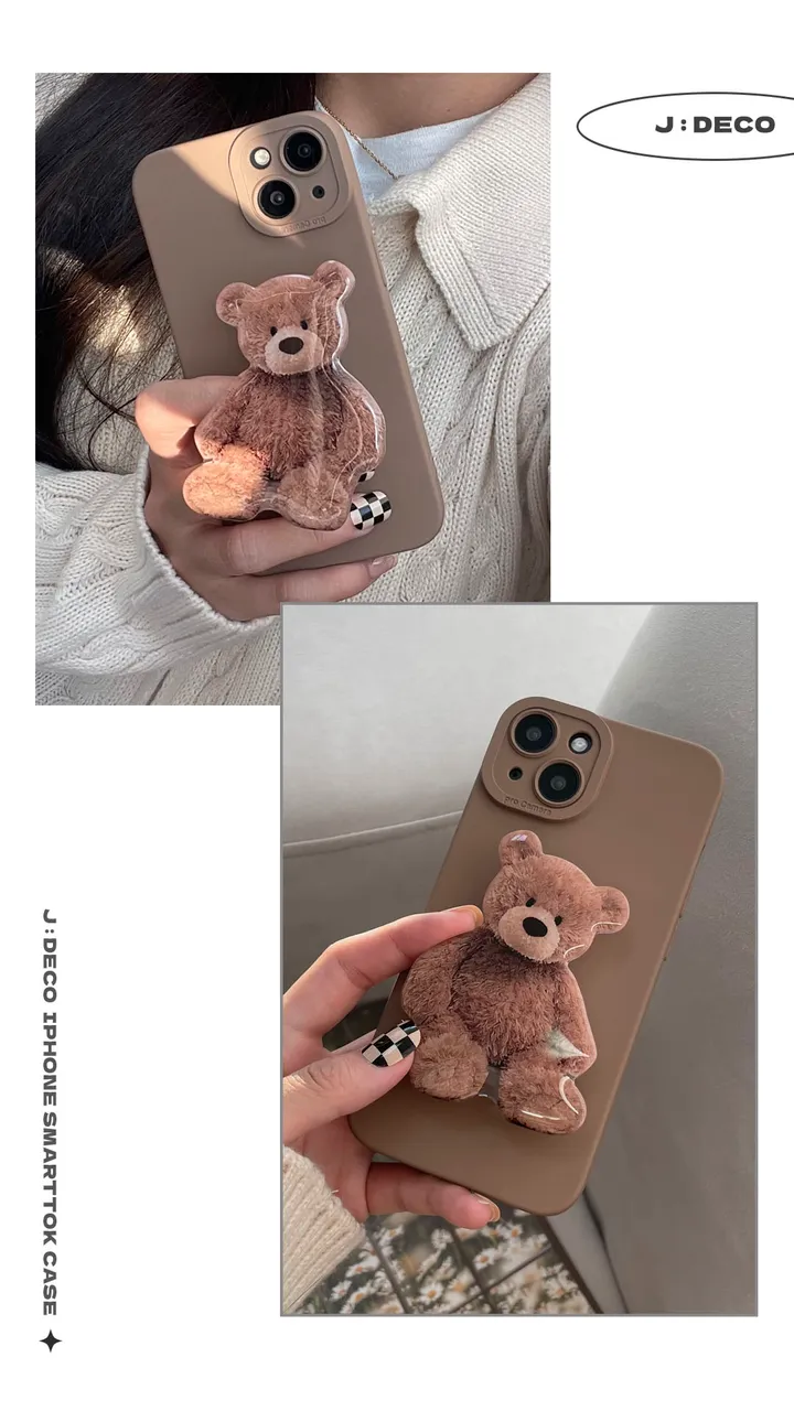 🧸[당일/ 아이폰16 입고] 곰돌이 베어 스마트톡 아이폰 케이스 세트 상세 이미지 11