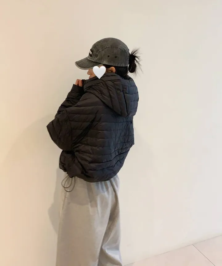 s/s new🤍 휘뚜루마뚜루 데일리템! 가벼운 경량패딩 후드패딩 오리털패딩 (블랙,라임) 상세 이미지 46