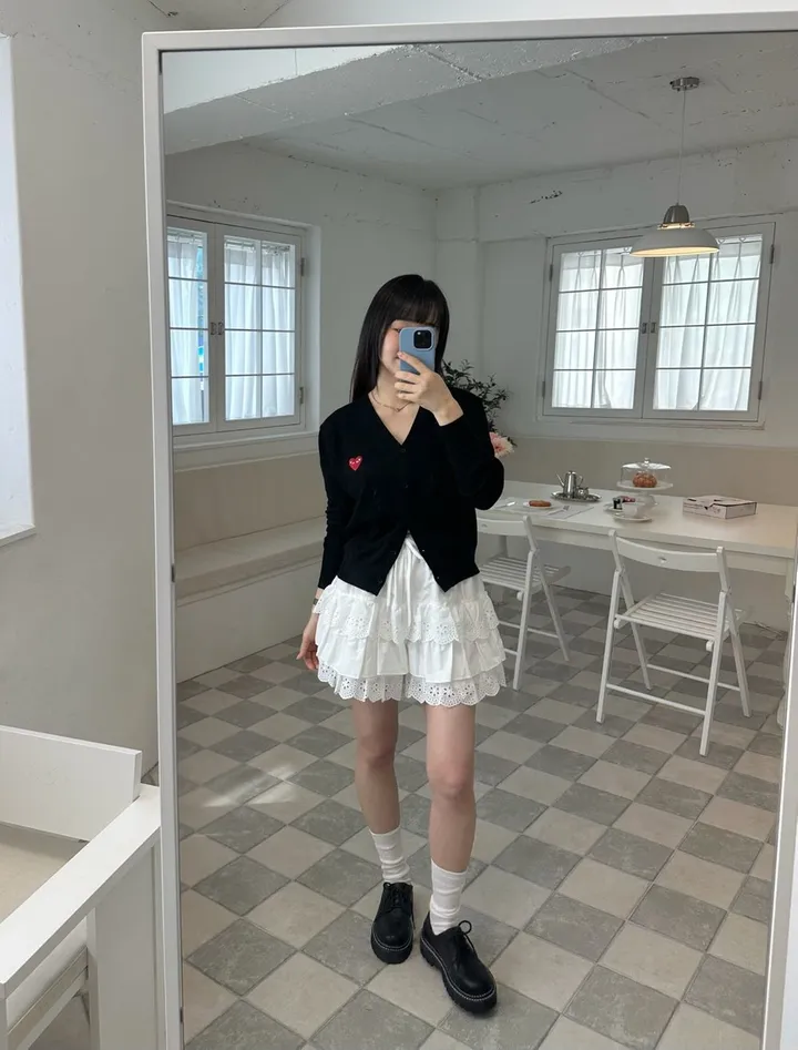 하트 가디건 브이넥 데일리 빠른출고 4color 상세 이미지 25