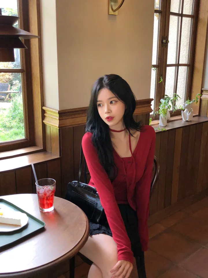 [MADE/3pcs/활용도최고] 비올라 브이넥 탑 가디건set (6color) 상세 이미지 18