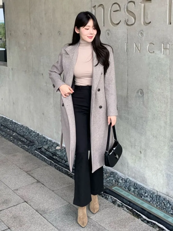 [당일출고🌹] 토토 바바리 롱코트 / 겨울코트 벨트코트 핸드메이드코트 코트 떡볶이코트 싱글코트 더블커트 밍크코트 롱패딩 숏패딩 양털코트 무스탕 겨울자켓 하객룩 아우터 점퍼 트위드자켓 트렌치코트 바바리코트 후드코트 후드롱코트 케이프코트 망토자켓 연말룩 청 상세 이미지 27