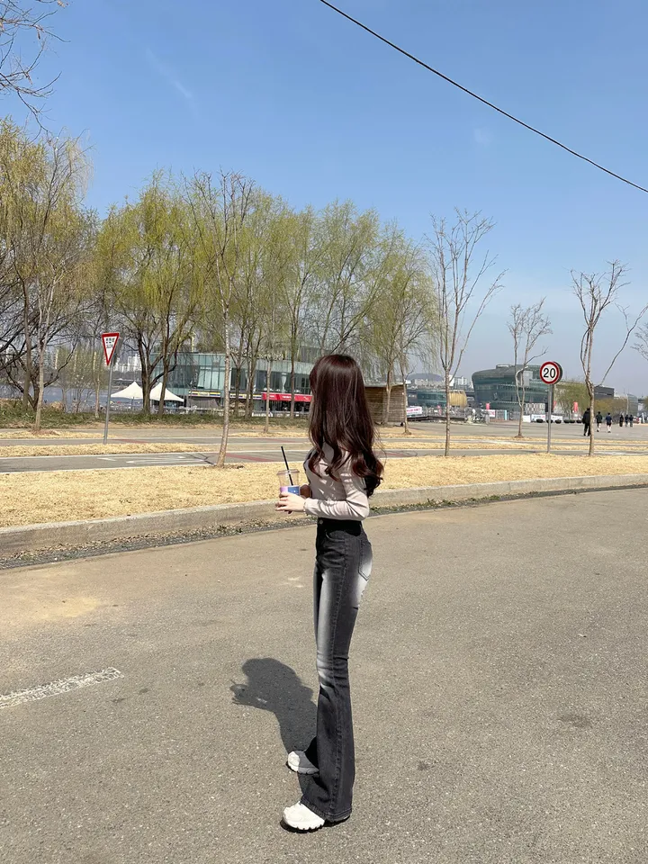 [자체제작/허리쏘옥/히든밴딩/기본,롱ver] -3kg 몸매 보정 워싱 롱 부츠컷 데님 청바지 롱팬츠 상세 이미지 103