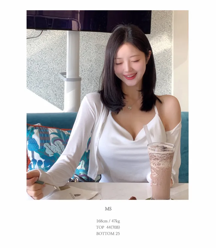 베리유 언발 드래이핑 가디건 세트 상세 이미지 46