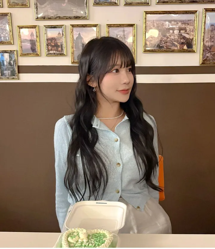 [너무 예뻐요../색감보장] 젤라또 레이어드 캐시미어 라운드 크롭 단추 니트 가디건 (9 col) 봄가디건 기본텝 상세 이미지 38