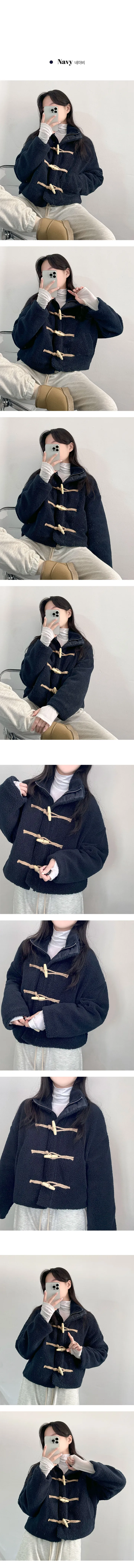 [아방핏/누빔안감!] 양털 뽀글이 크롭 떡볶이코트 떡볶이자켓 상세 이미지 5