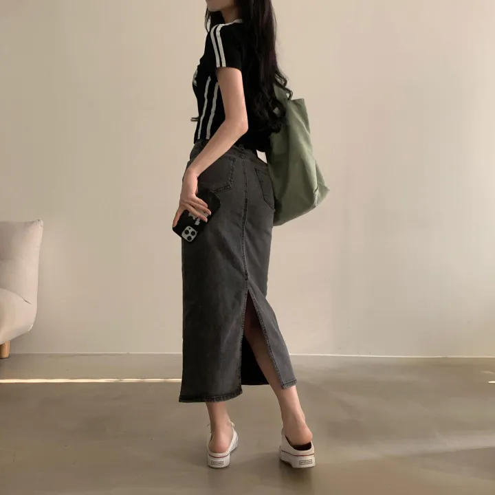 [찐만족도100%🤍] 블록코어 져지 배색 레터링 스트릿 크롭 반팔티셔츠 - 6color 상세 이미지 52