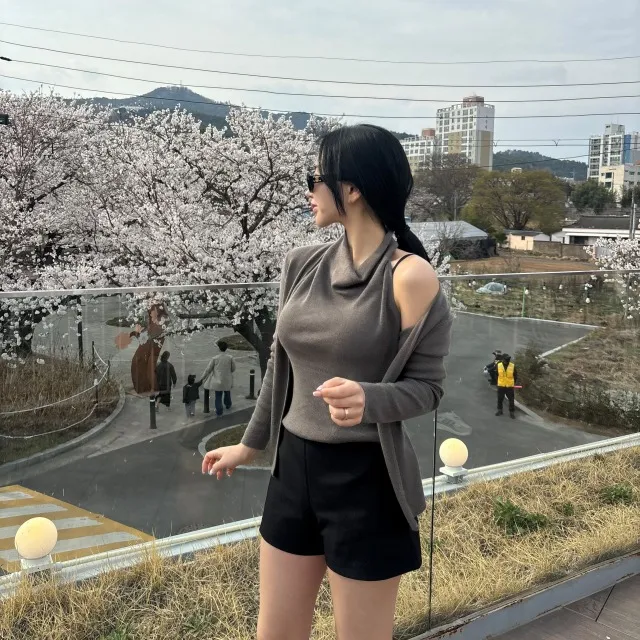 [주말특가,여름 버전출시❤️‍🔥 ] 여리 홀터 나시 니트 봄여름 가디건 상세 이미지 10