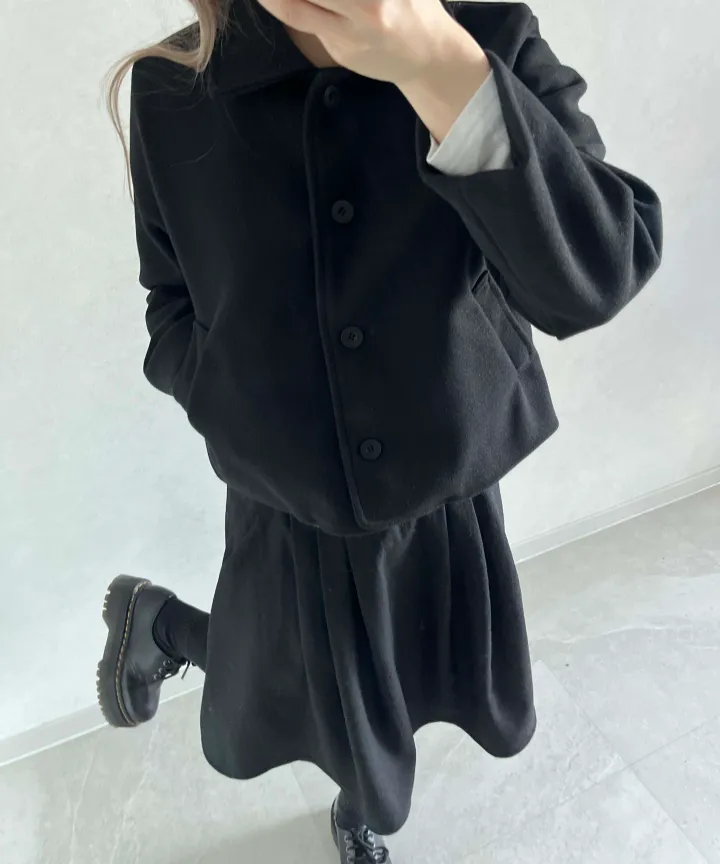 [💥주문폭주💥] 카라 숏코트 자켓 (4color) 도쿄룩 일본여행룩 간절기자켓 하객룩 숏코트 상세 이미지 3
