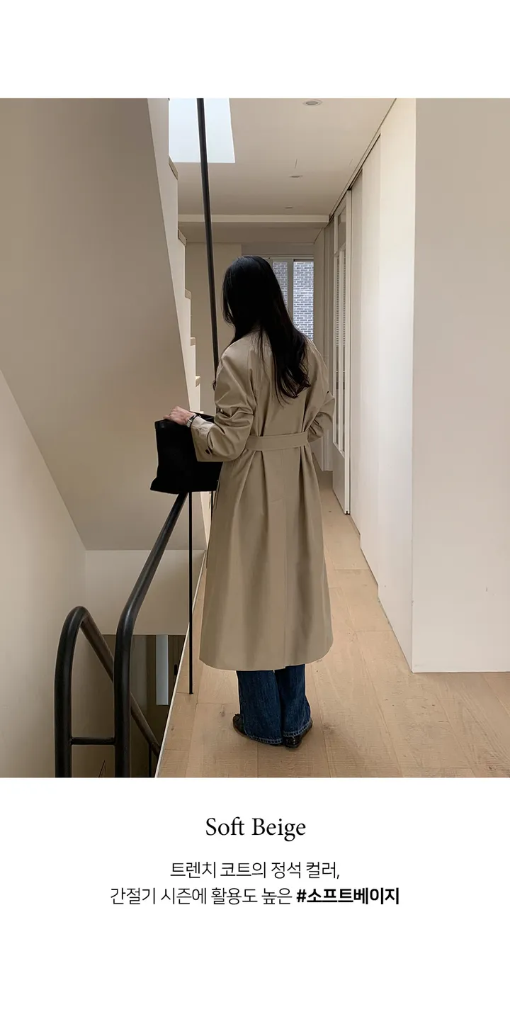 [고퀄리티][MADE] 타임리스 클래식 트렌치 코트 상세 이미지 7