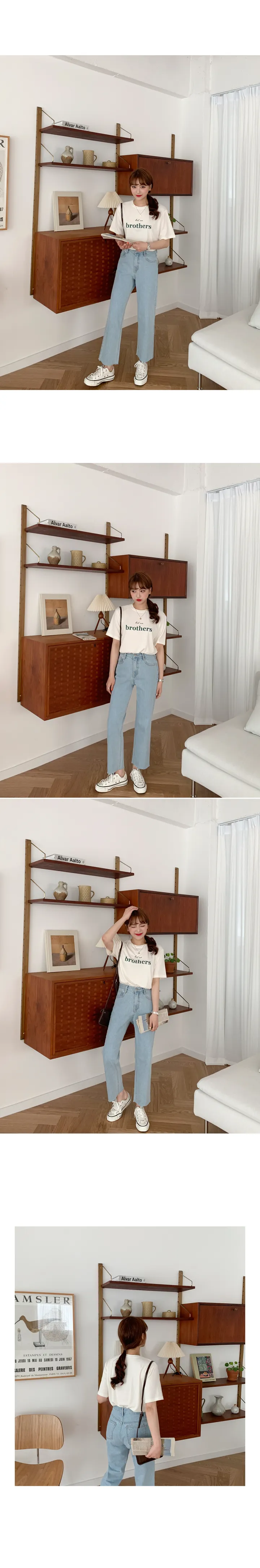 '당일발송'[landmade]인생핏키작녀썸머데님일자팬츠 (2color)'S-XL사이즈' 상세 이미지 30