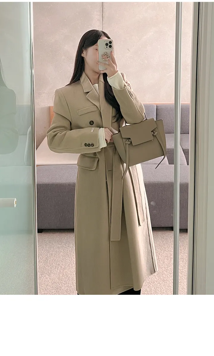 *당일발송*[울]리턴 핸드메이드 롱 코트ct (4color) 상세 이미지 15