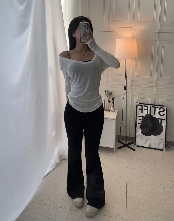 슬림 찰랑 쫀득 부츠컷 팬츠 (몸매보정/꾸안꾸/슬림핏) 상세 이미지 4