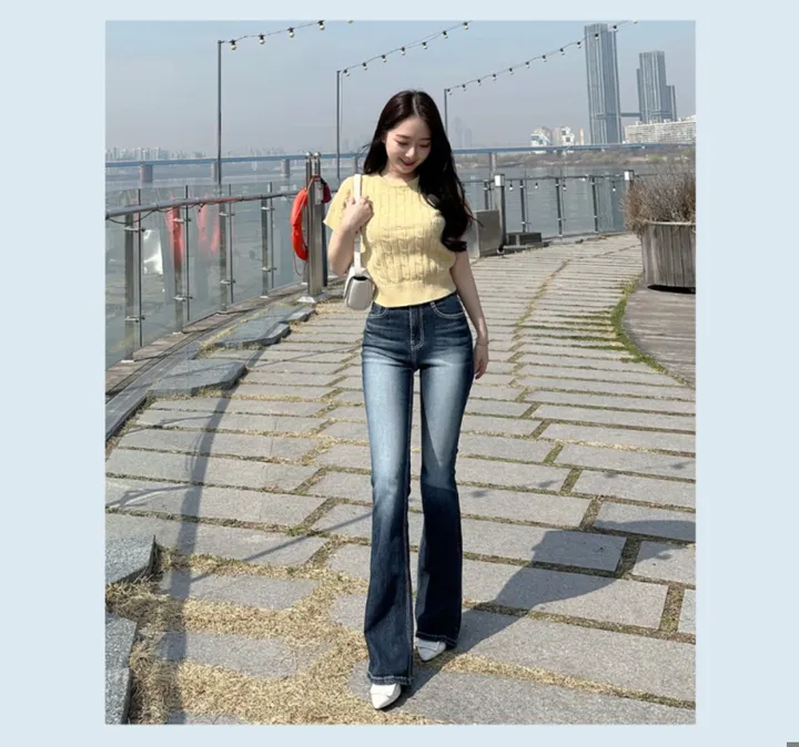 [자체제작/허리쏘옥/히든밴딩/기본,롱ver] -3kg 몸매 보정 워싱 롱 부츠컷 데님 청바지 롱팬츠 상세 이미지 20