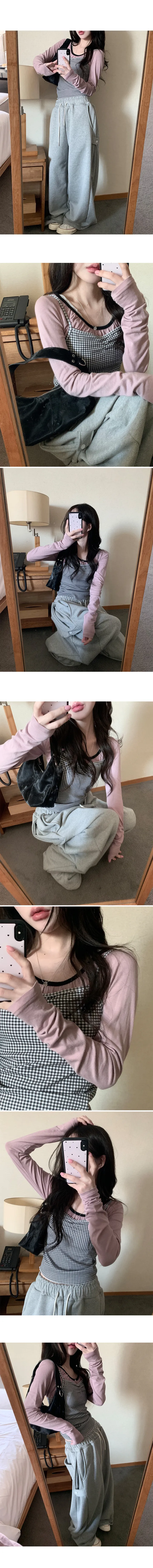 [early spring 👚⭐][MADE] 핀터무드 셔링 슬리브리스 (5type) ver. 도트/별/스트라이프/체크/하트 상세 이미지 32