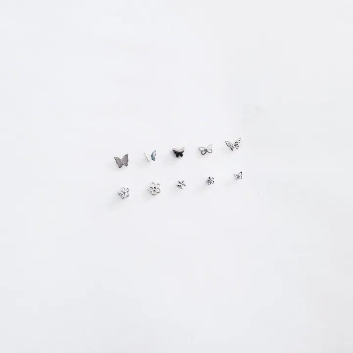 써지컬스틸 나비 꽃 🦋🌼 미니피어싱 써지컬피어싱 데일리피어싱 봄 피어싱 모음 ➰ 두개이상 할인 상세 이미지 4